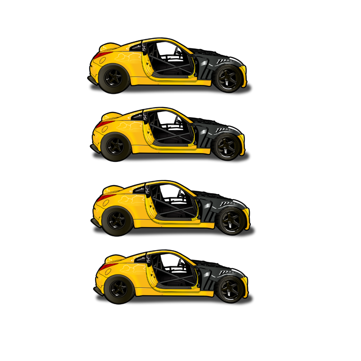 350z slap stickers