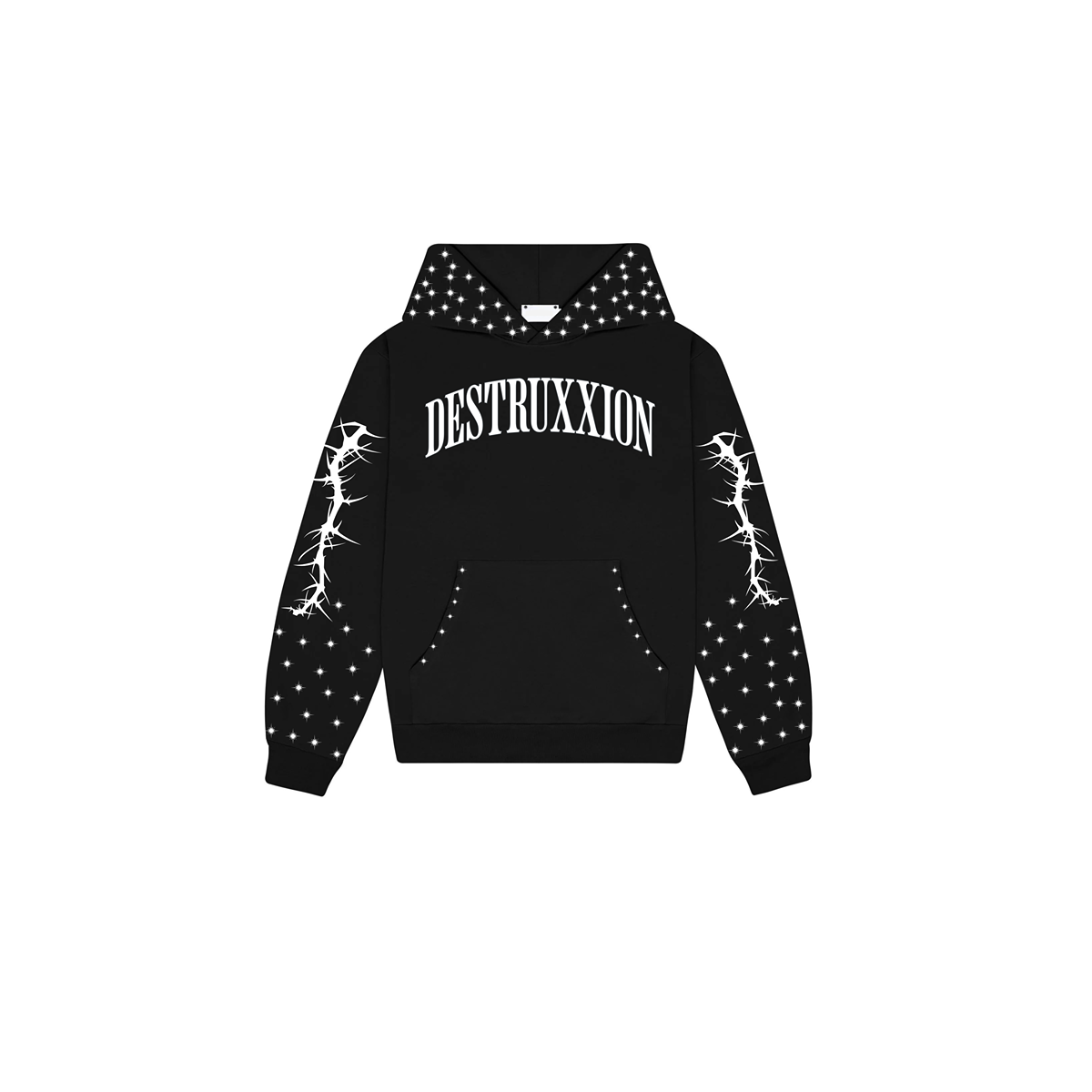 Rhinestone Hoodie (White)