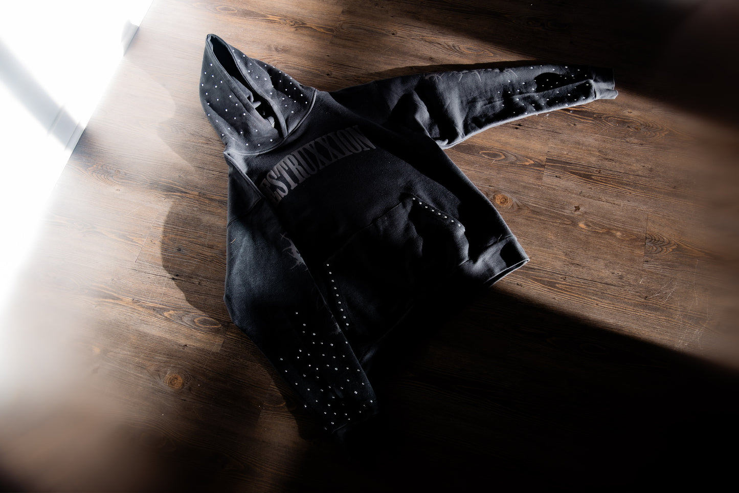 Rhinestone Hoodie (Black)