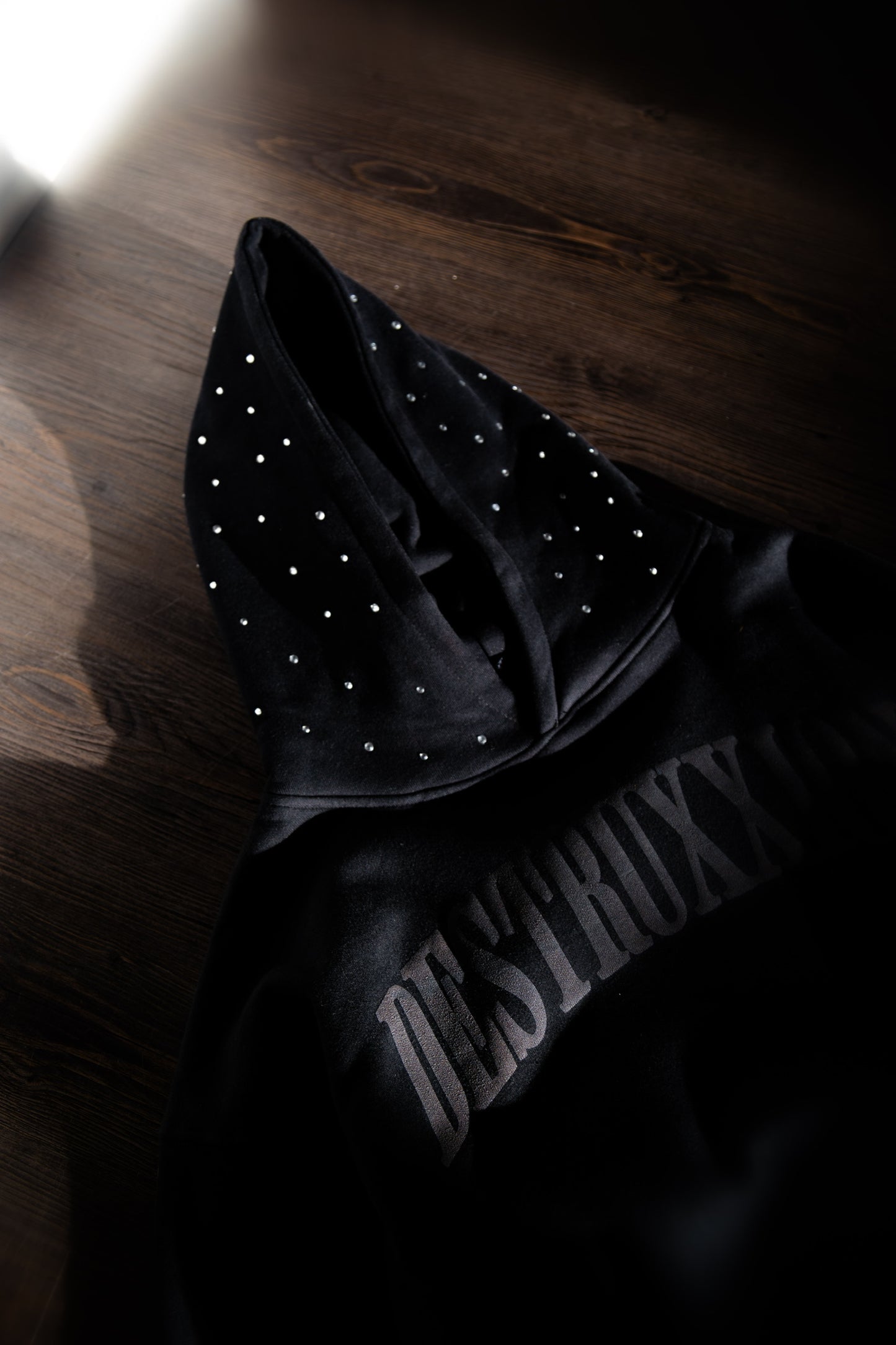 Rhinestone Hoodie (Black)