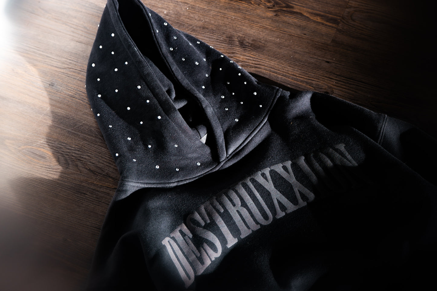 Rhinestone Hoodie (Black)