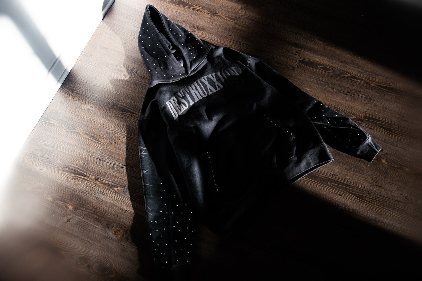 Rhinestone Hoodie (Black)
