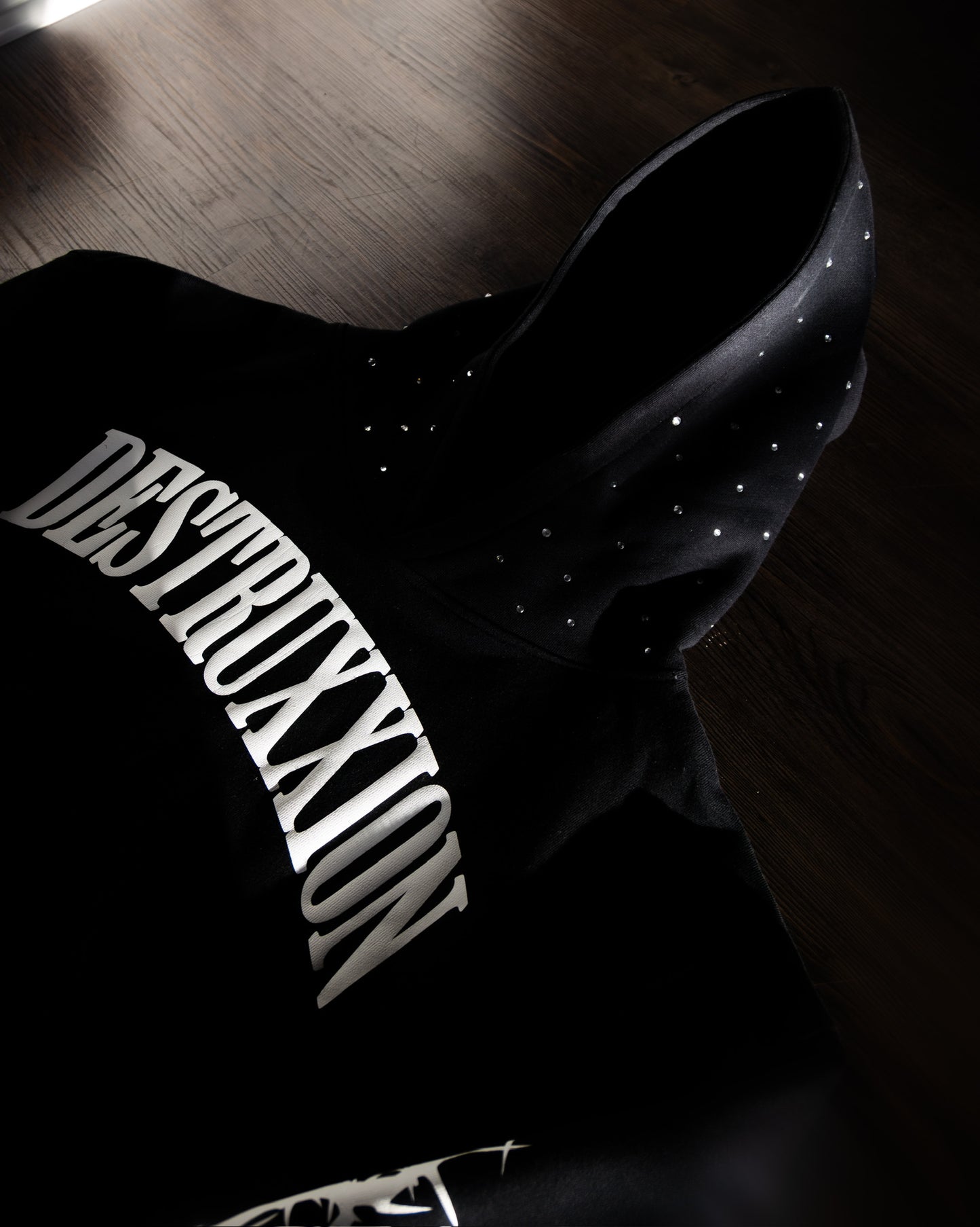 Rhinestone Hoodie (White)