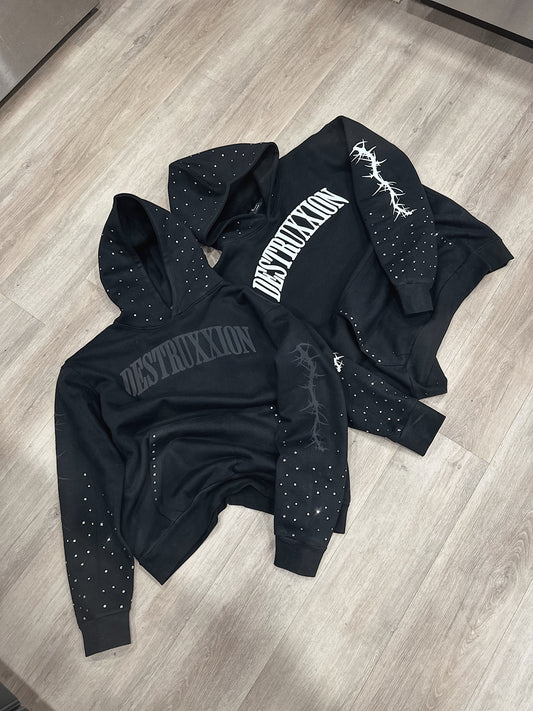 Destruxxion Rhinestone Hoodie