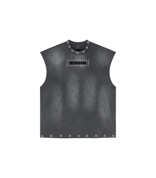 Sleeveless Rhinestone Tee