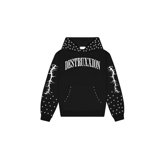 Rhinestone Hoodie (White)