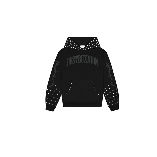 Rhinestone Hoodie (Black)